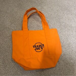 Two Trader Joe's Orange Tote Bag